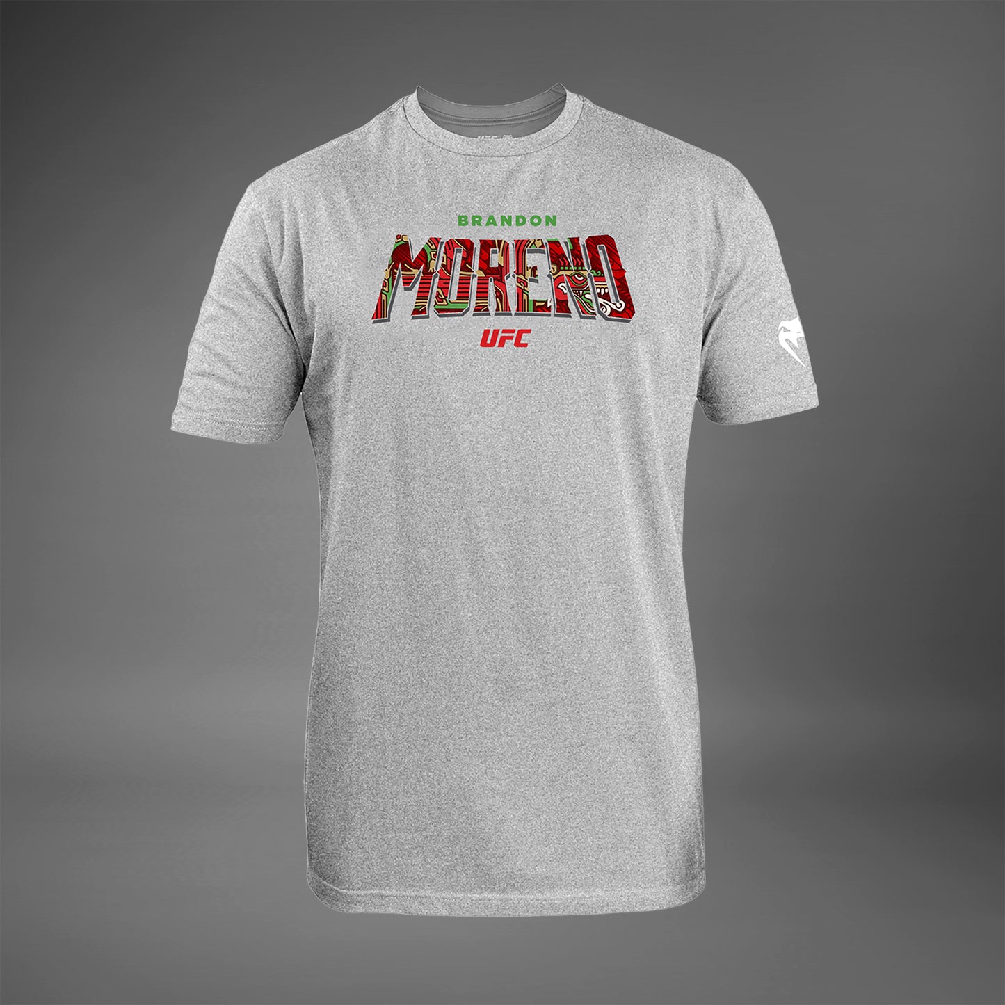 UFC Unrivaled by Venum Brandon Moreno Унисекс Футболка - Серый Меланж