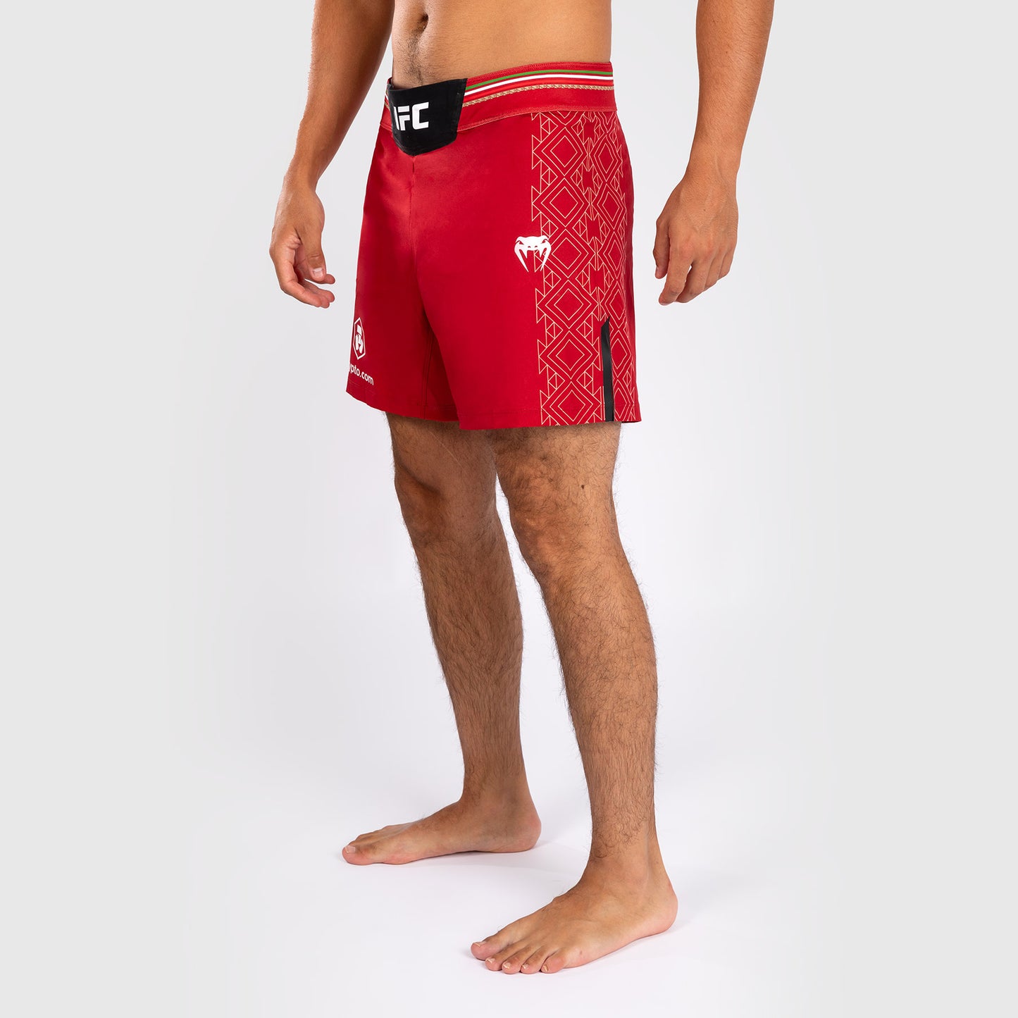 Noche UFC by Venum Authentic Fight Night Мужские шорты для борьбы - короткий крой - красный
