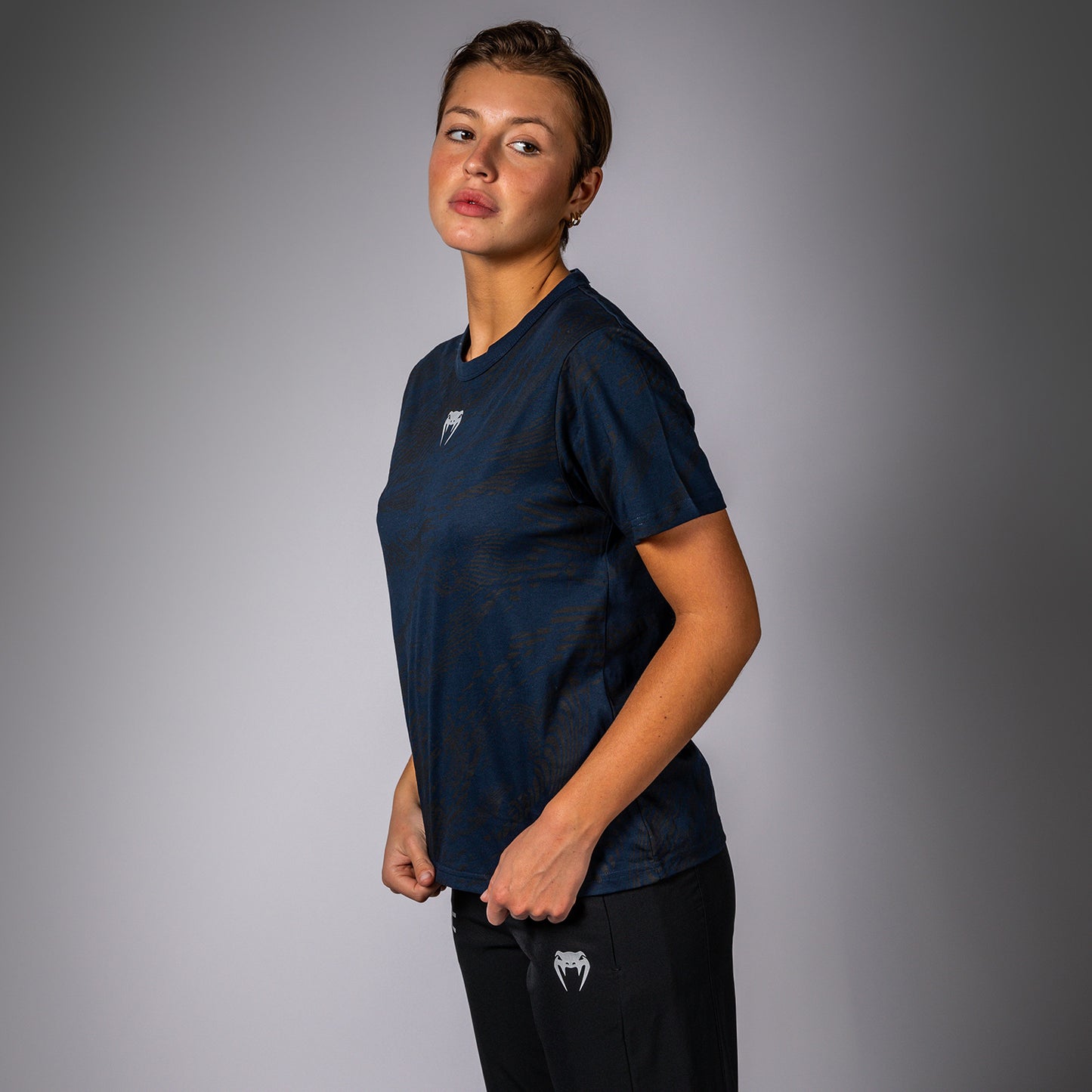 Футболка UFC Fusion by Venum Fight Week с коротким рукавом для женщин - Oceanic Blue