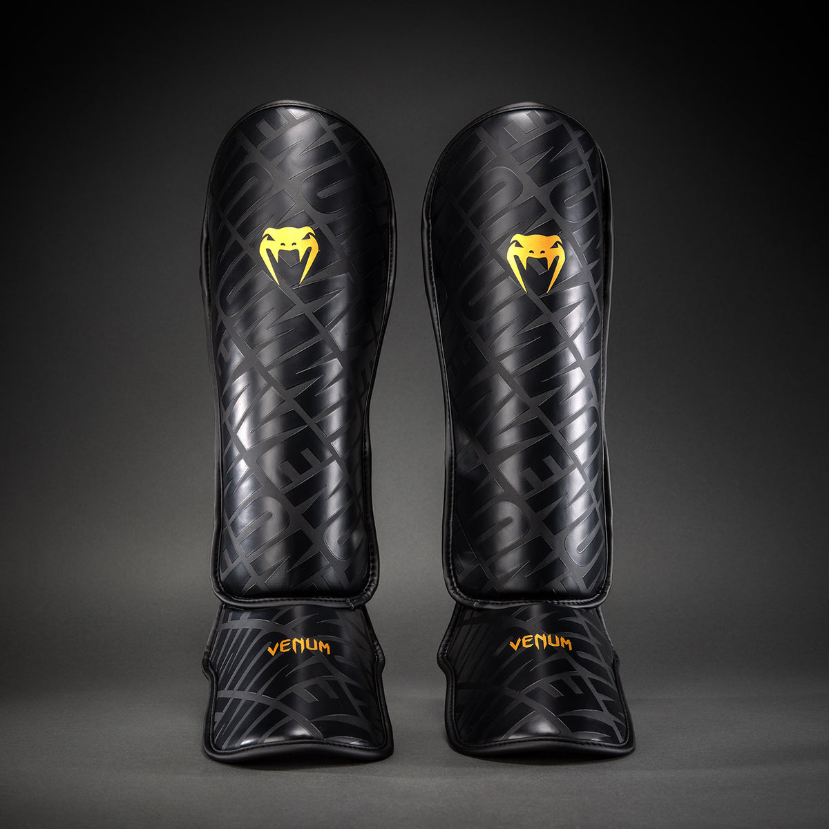 Щитки для голени Venum Contender 1.5 XT 3D - Чёрный/Золотой