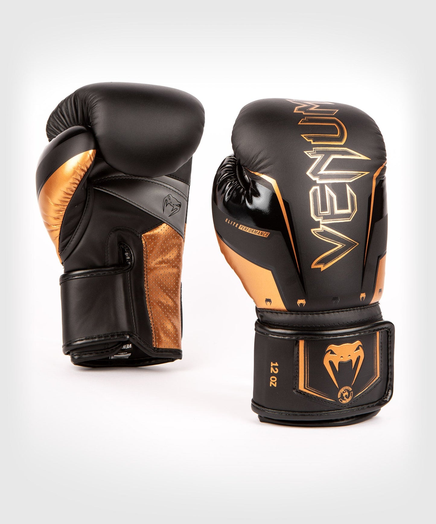 Боксерские перчатки Venum Elite Evo - черный/бронзовый