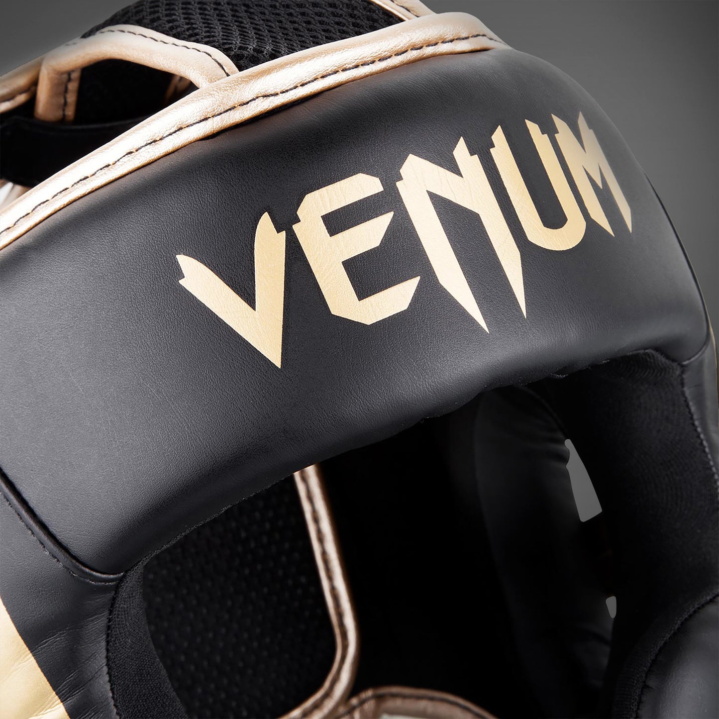 ШЛЕМ VENUM ELITE HEADGEAR - ЧЕРНЫЙ/ЗОЛОТО