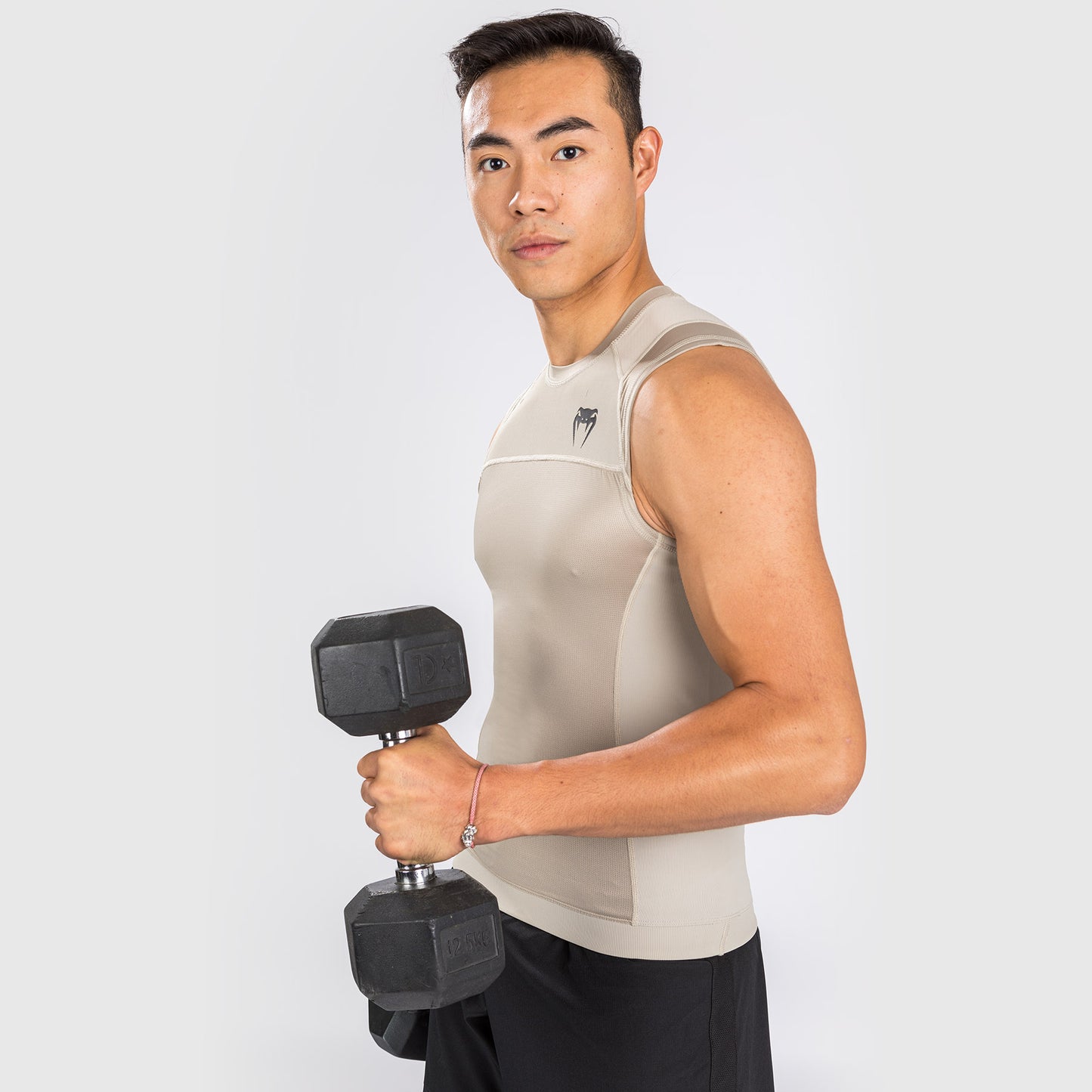 Рашгард Venum G-Fit Air без рукавов - песочный