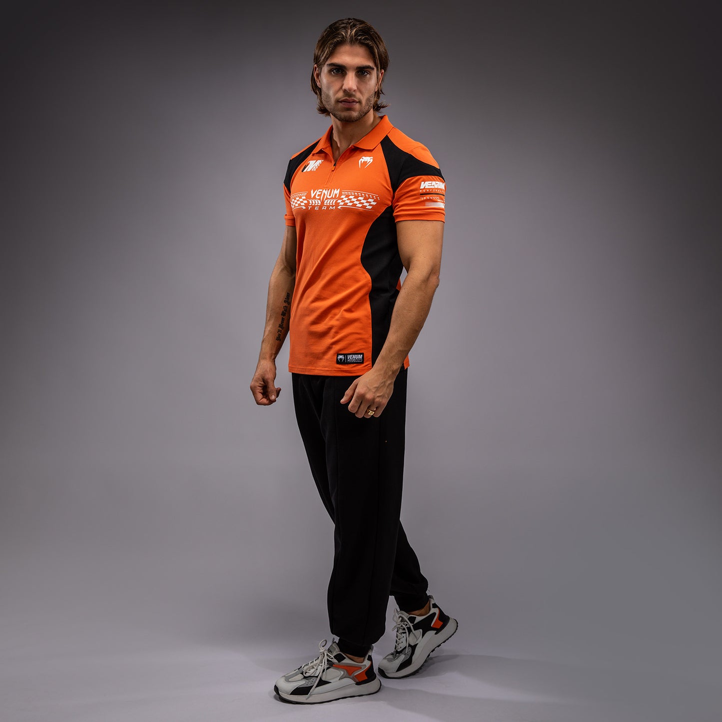 Поло Venum Motorsport Из Хлопка - Мандариновый