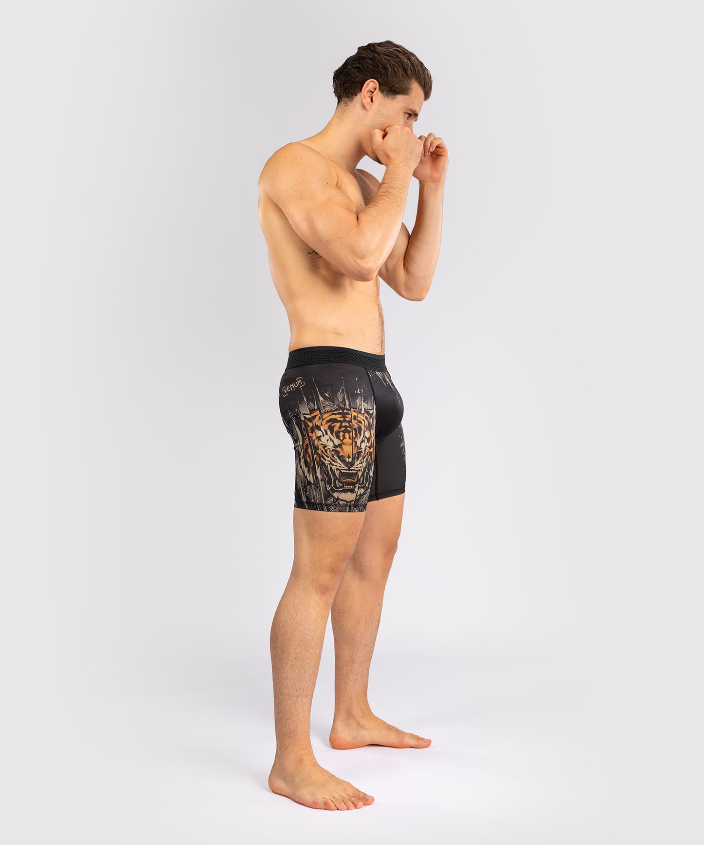 Vale Tudo для мужчин Venum Tiger - Черный / Неоновый оранжевый