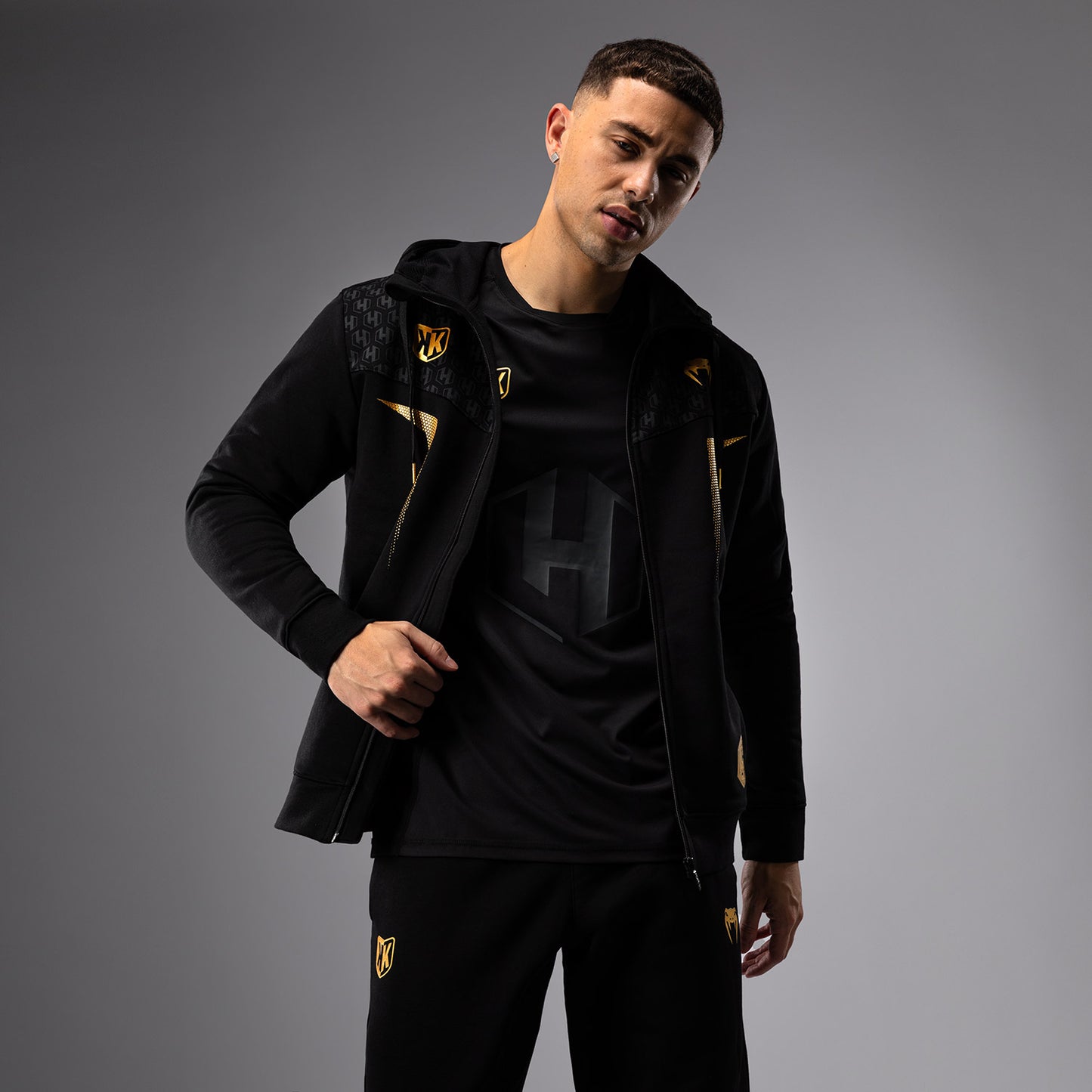 Hooded Jacket FK x Venum Hexagone MMA - Black/Gold