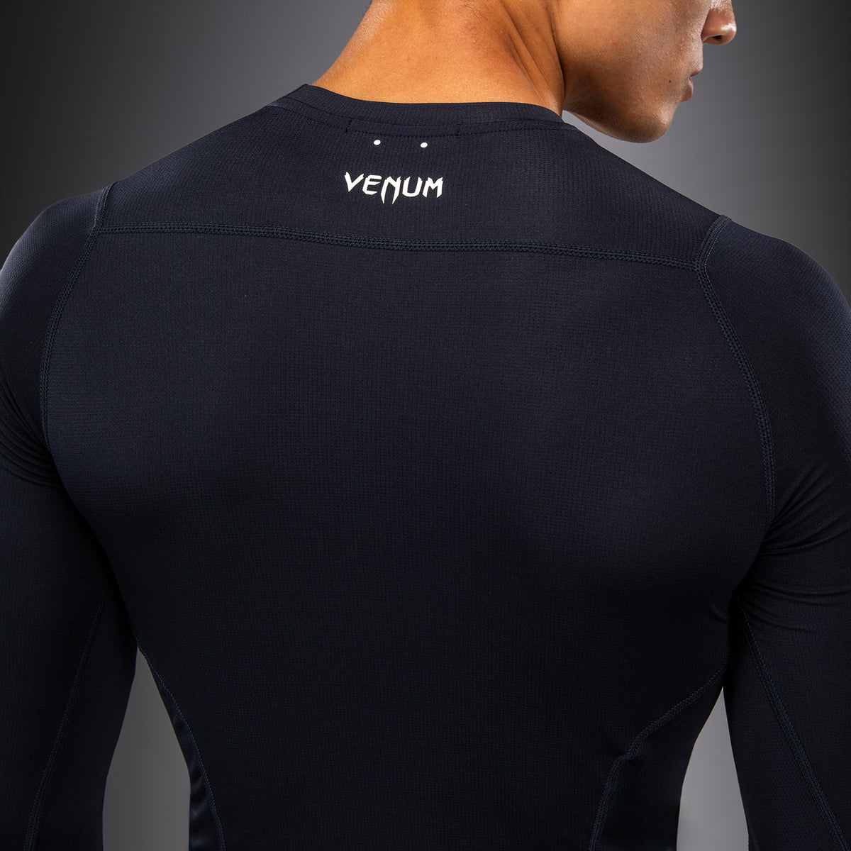 Рашгард с длинным рукавом Venum G-Core - Тёмно-синий/Белый