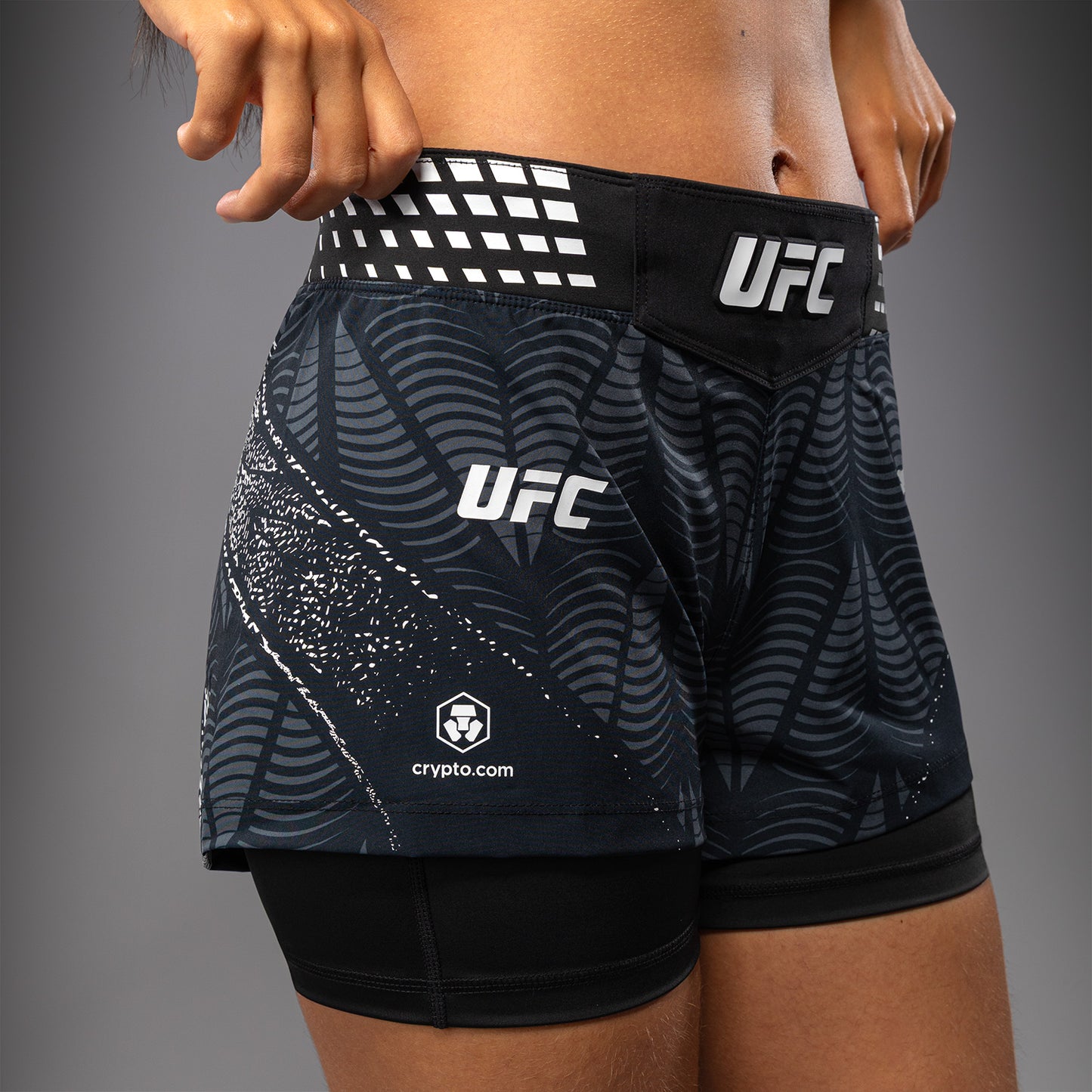 UFC Zenith by Venum Authentic Fight Night Короткие Шорты Fight Женские - Чёрный