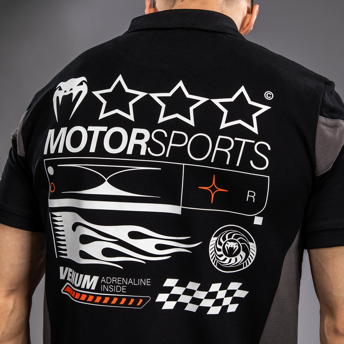 Поло Venum Motorsport Из Хлопка - Глубокий Черный