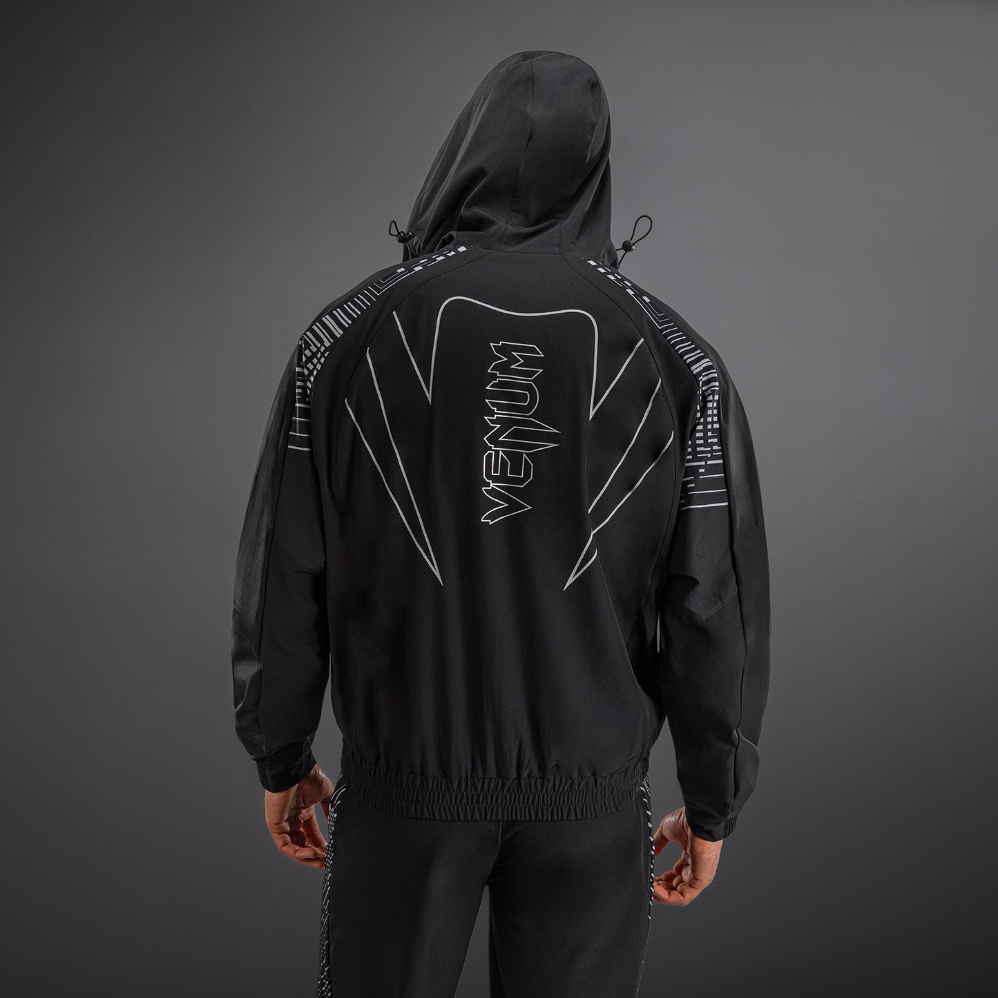 Спортивная куртка Venum Midnight Fury – Чёрный/Серый/Серебристый
