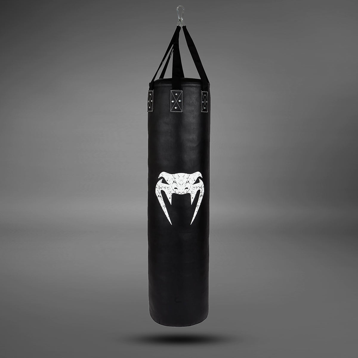 Боксерский мешок Venum Challenger + потолочный крюк - Чёрный/Белый - наполненный - 170 см