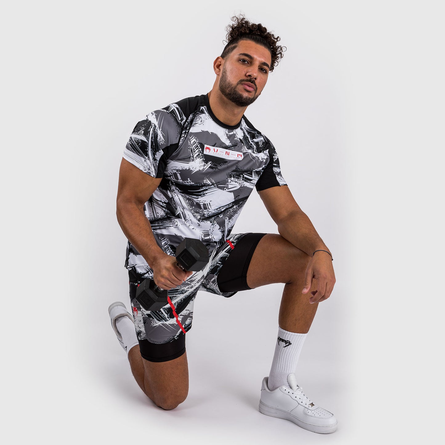 Футболка Dry-Tech Venum Electron 3.0 - серый/красный