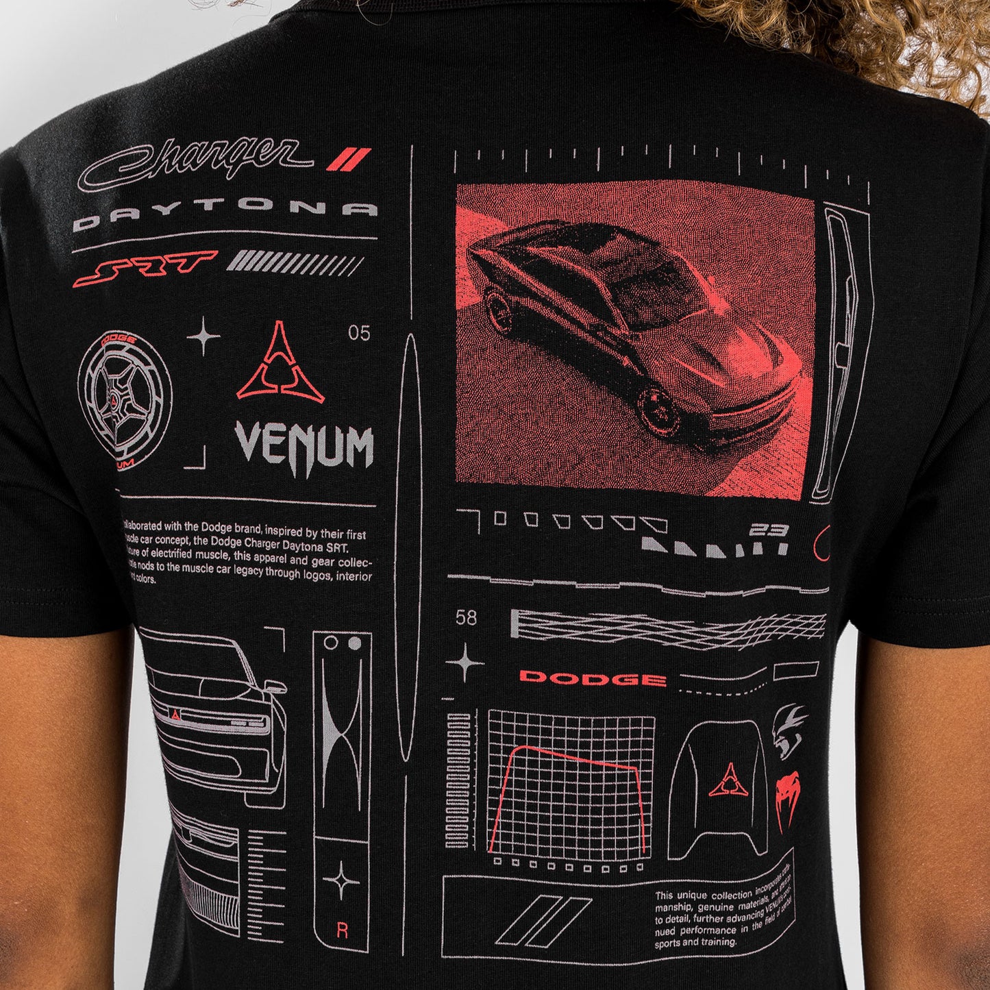 Женская футболка Venum x Dodge Banshee - Черный