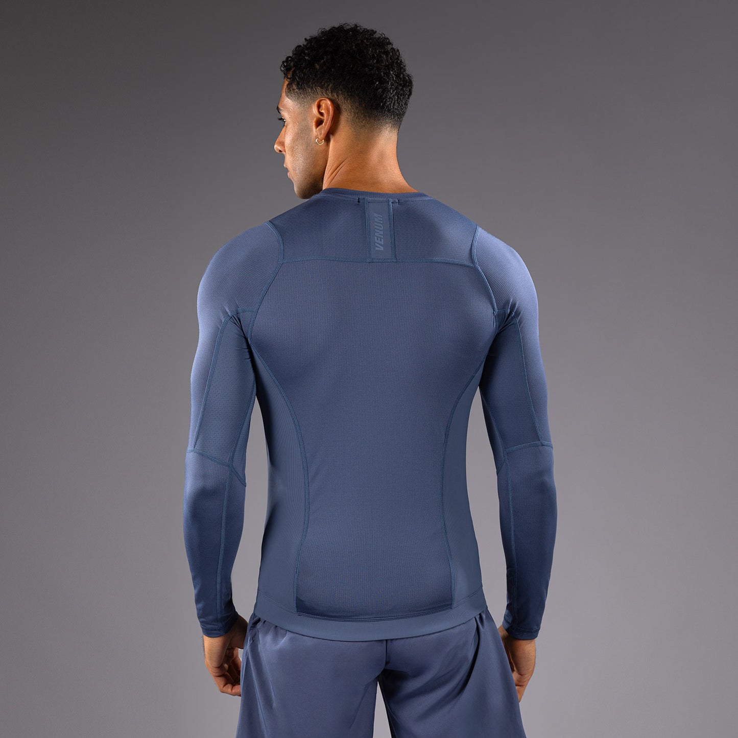 Длинный рукав Rashguard для мужчин Venum G-Fit Air - Туманный синий