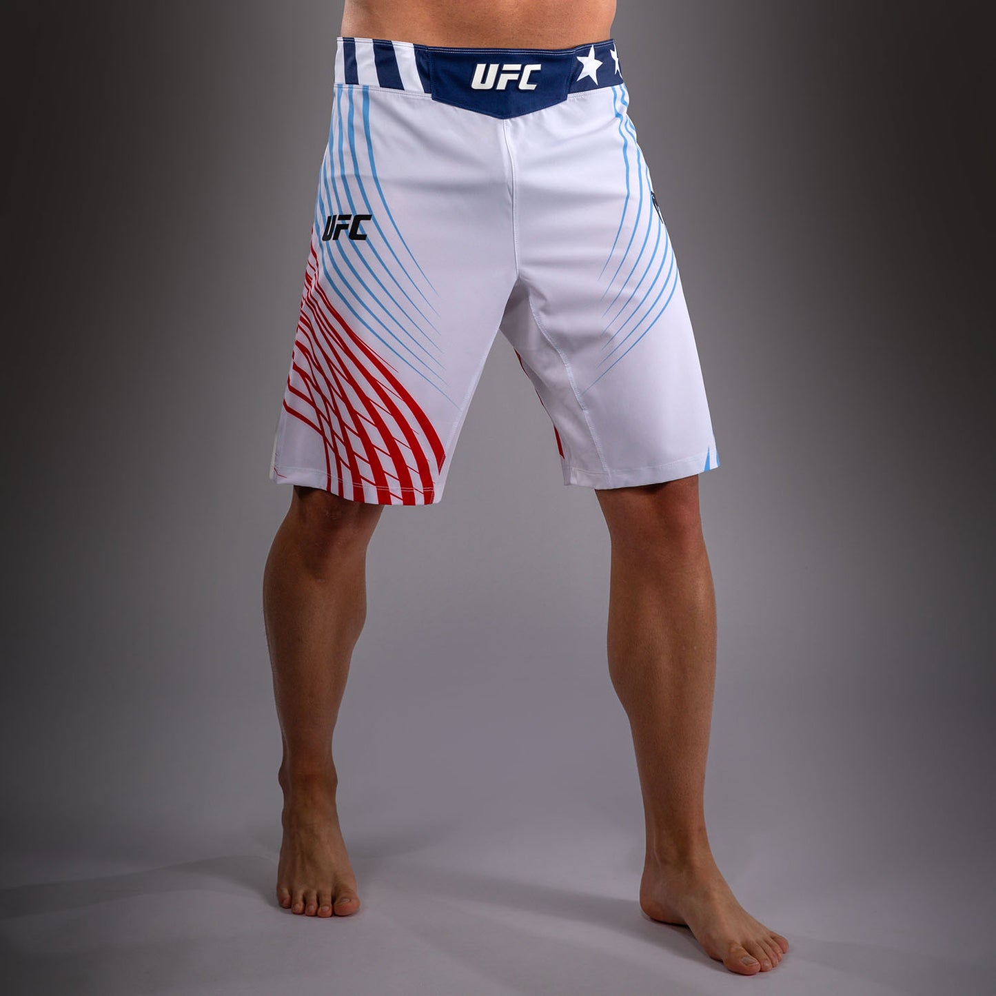 Official UFC Freedom 250 by Venum Authentic Fight Night Бойцовские шорты удлиненного кроя для мужчин - Белый