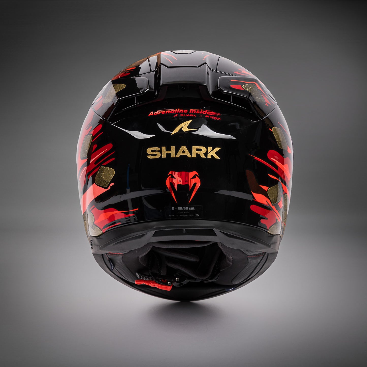 Venum x Shark SKWAL i3 Мотоциклетный шлем - красный/золотой
