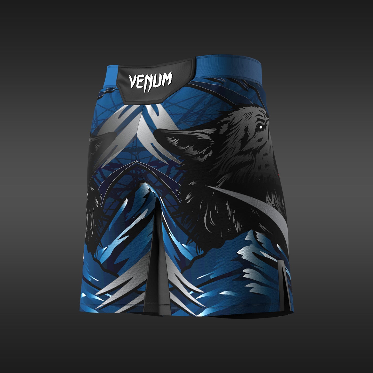 UFC Unrivaled by Venum Мужские длинные шорты для боя - синие