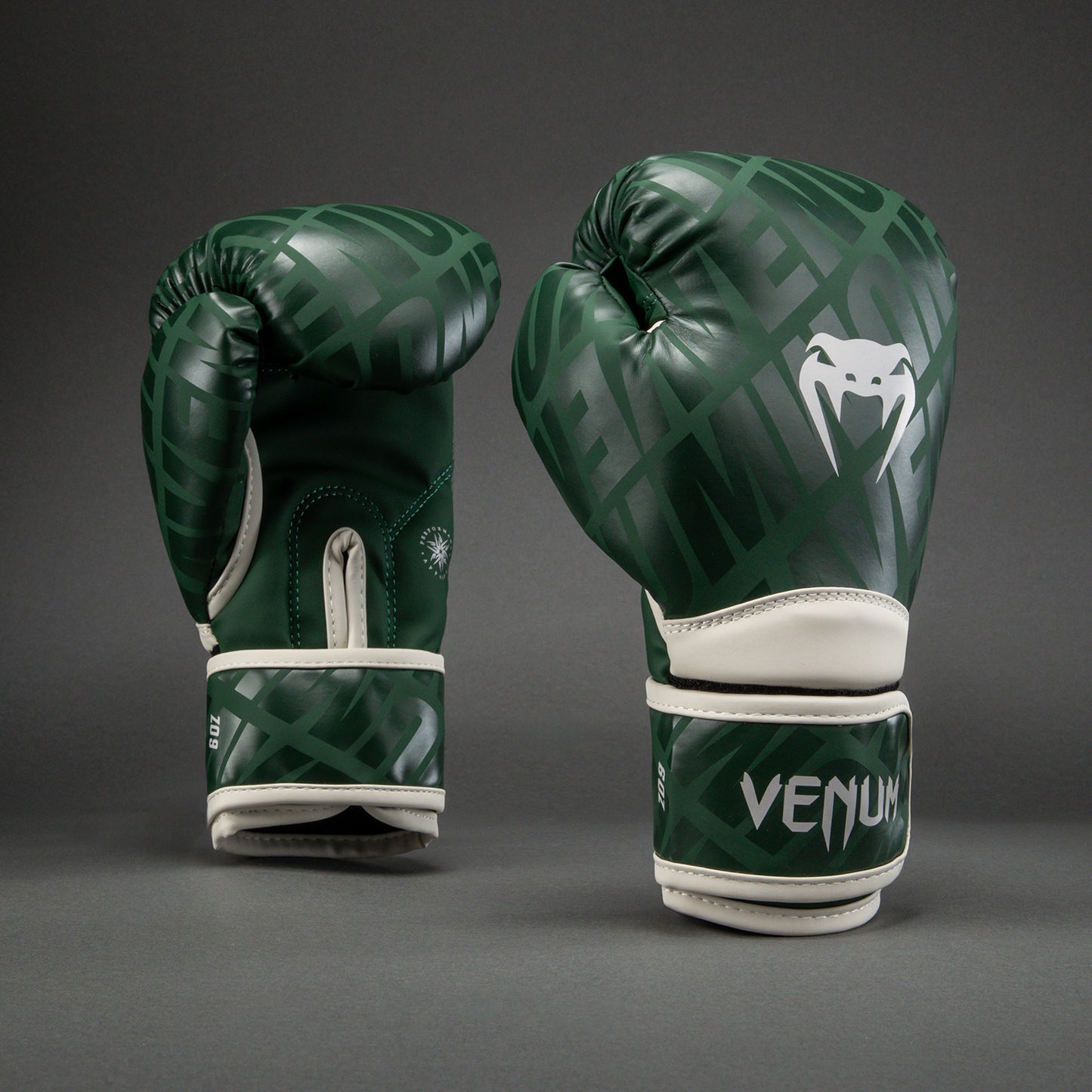 Боксерские перчатки для детей Venum Contender 1.5 XT - Тёмно-зелёный/Молочный