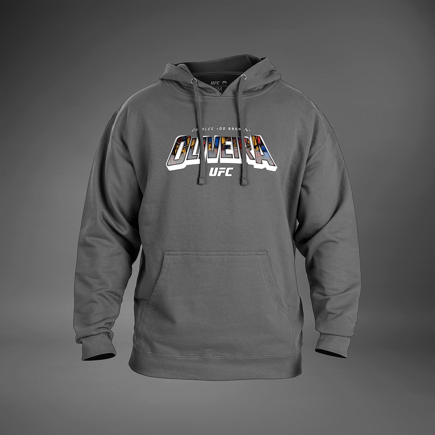 UFC Unrivaled by Venum Худи для унисекс Charles Oliveira - Серый меланж