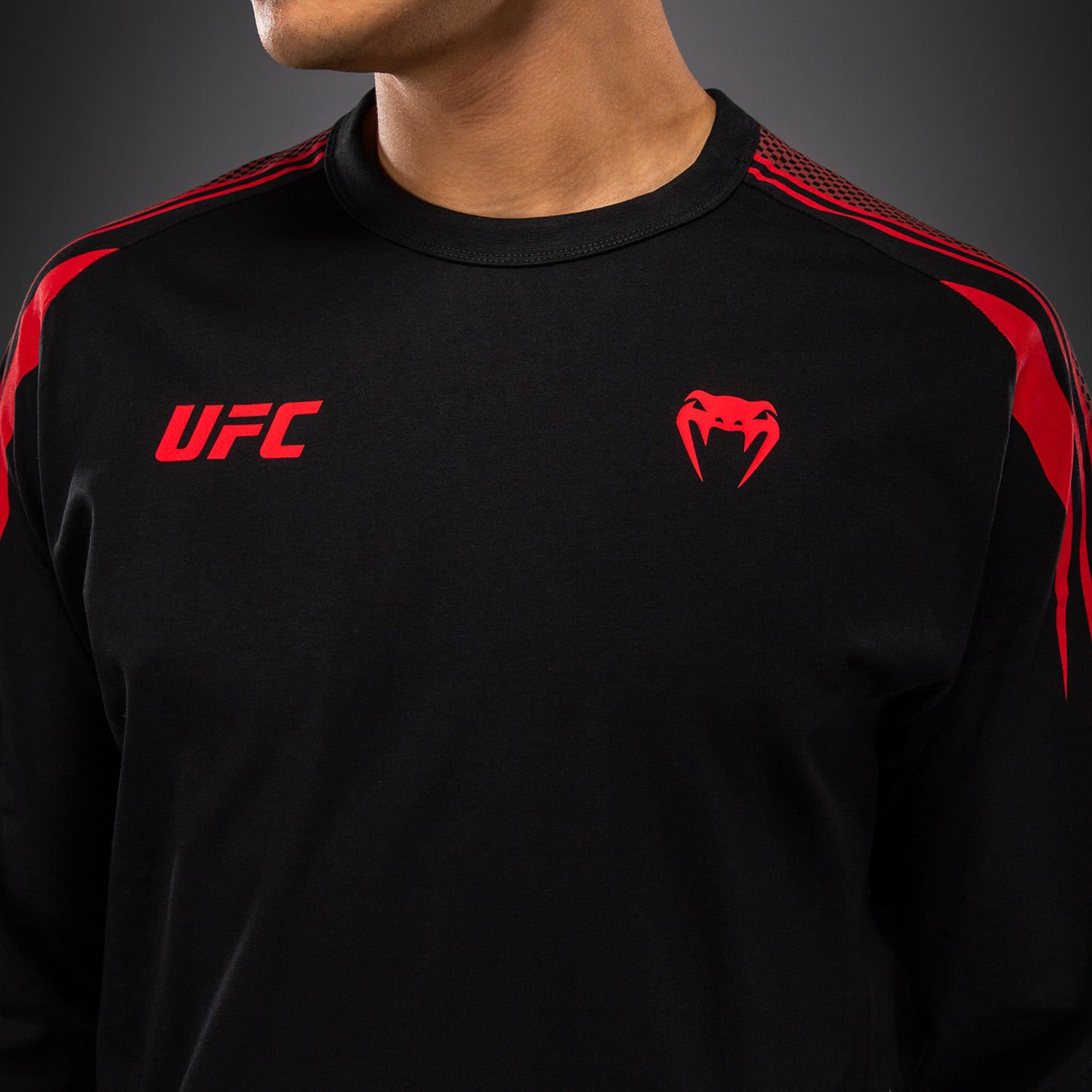 Мужская футболка с длинным рукавом Venum UFC Unity by Venum Authentic Fight Week - Чёрный