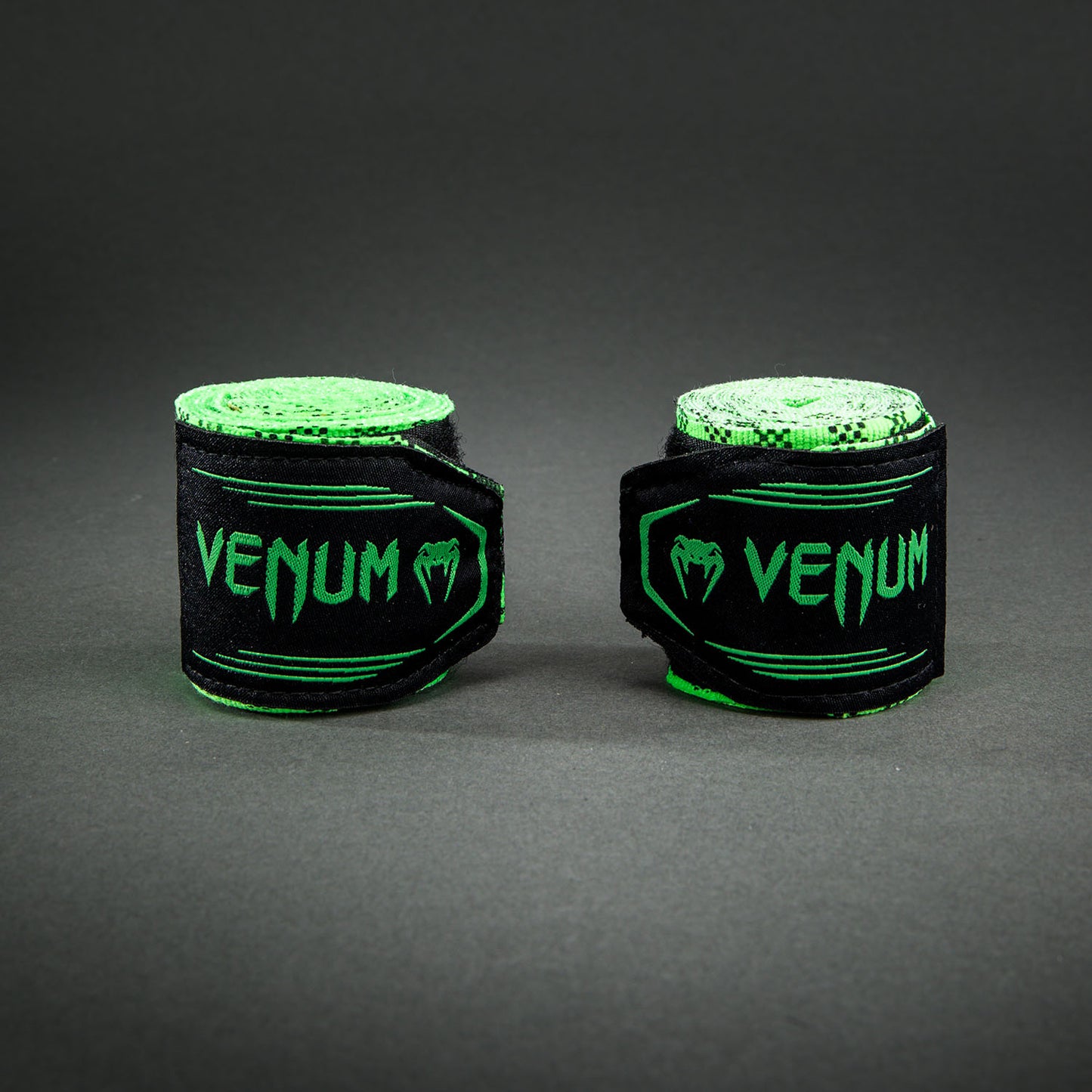 Бинты Venum Kontact Evo Tartan - Неоновый зелёный