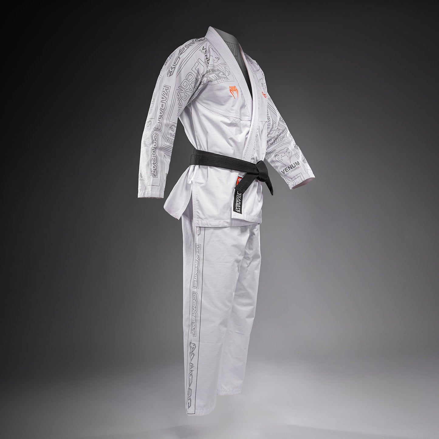 Ги для BJJ Karate Combat by Venum – Белый/Серый