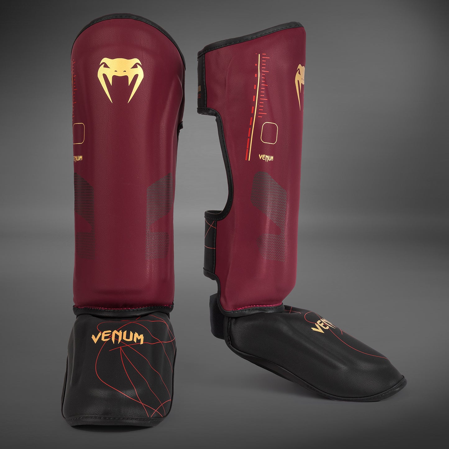 Venum Tactical XT Лингварды - черный/бордовый/золотой