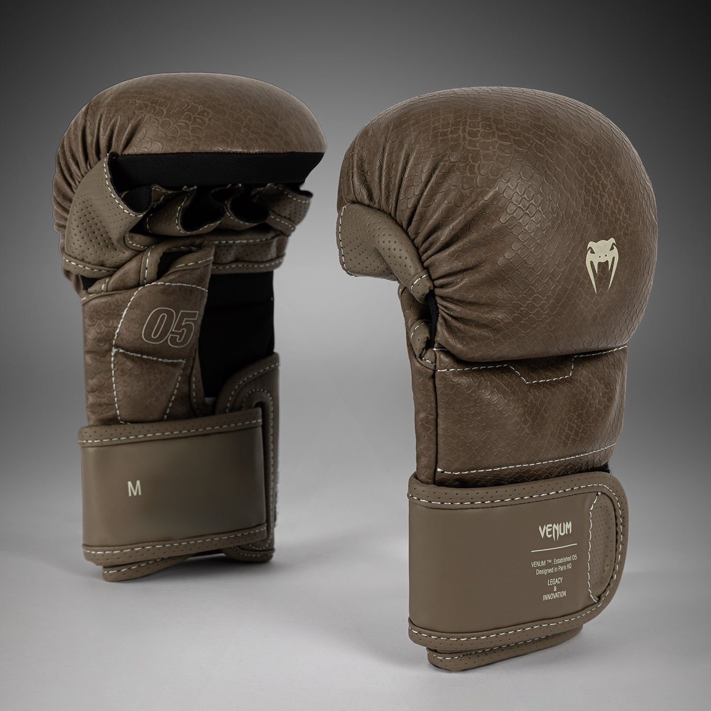 Перчатки для спарринга MMA Venum Impact Evo Scales – Коричневый