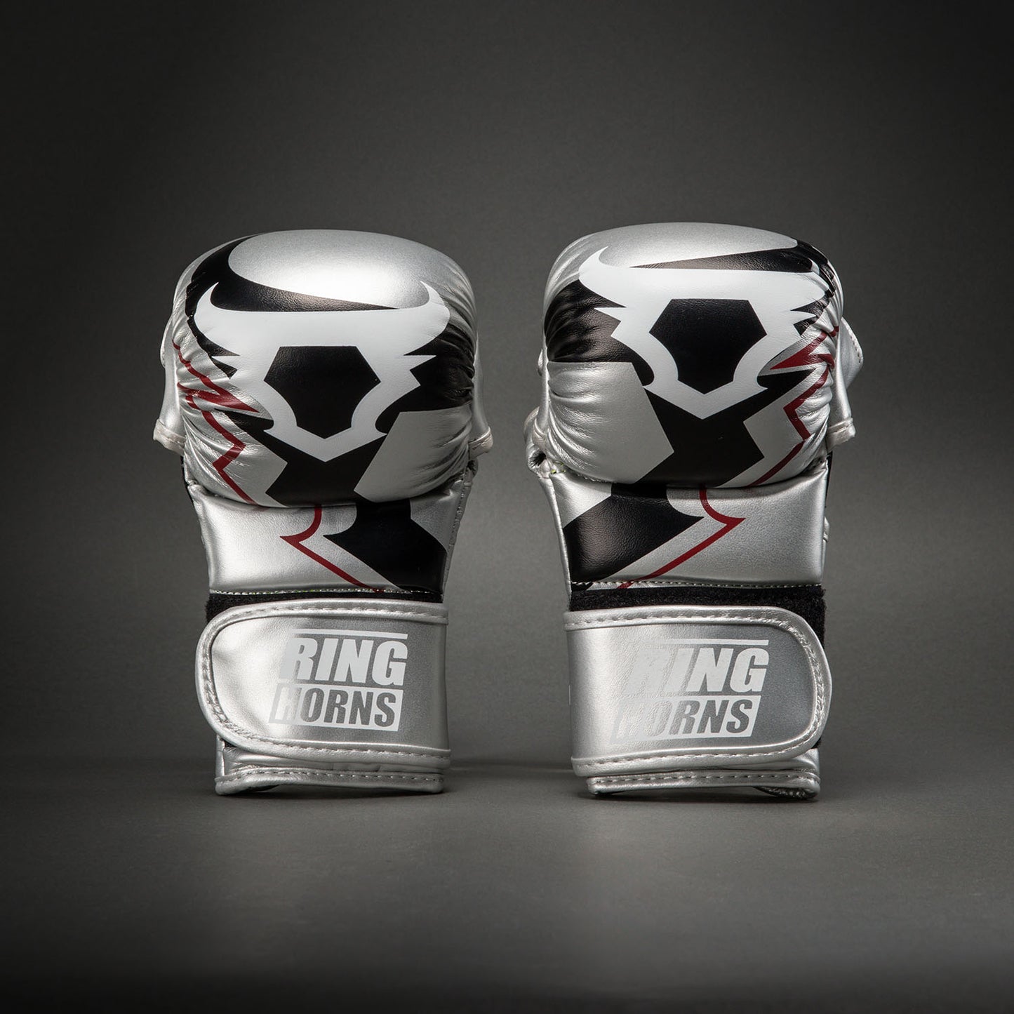 Перчатки для спарринга MMA Ringhorns Charger by Venum – Серебряный/Чёрный