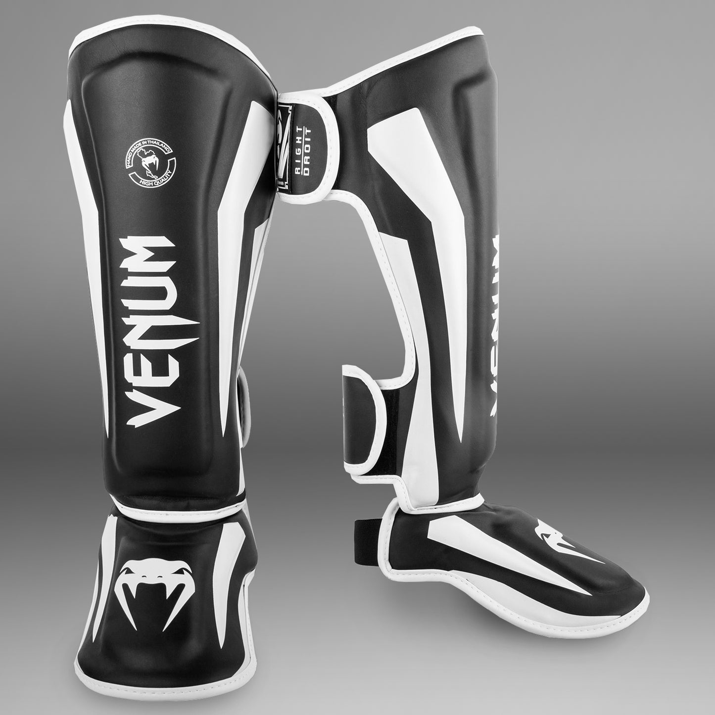 Venum Elite Shin Guards черный/белый