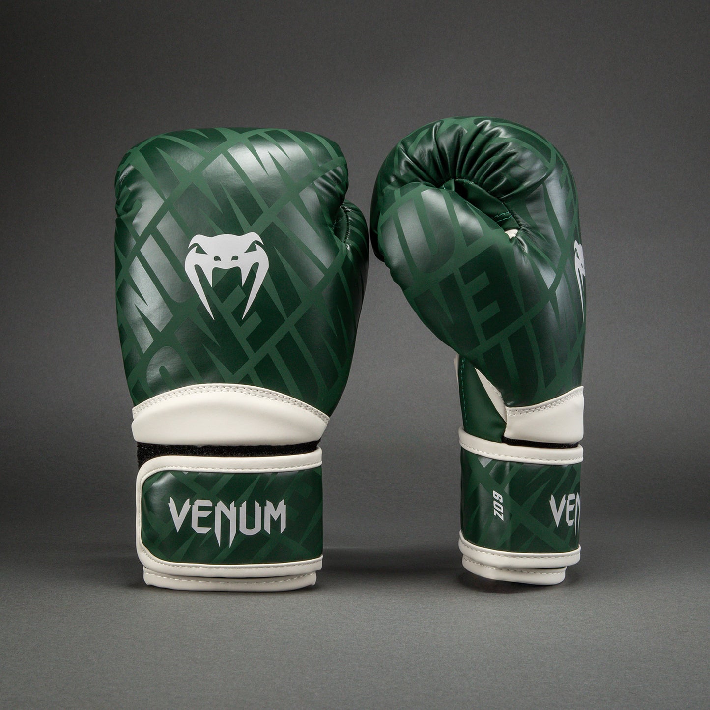 Боксерские перчатки для детей Venum Contender 1.5 XT - Тёмно-зелёный/Молочный