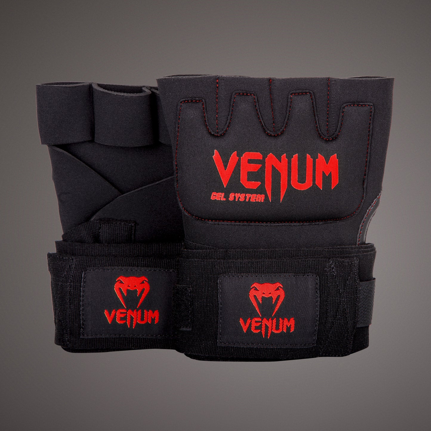 Venum Gel Kontact быстрые обмотки - черный/красный