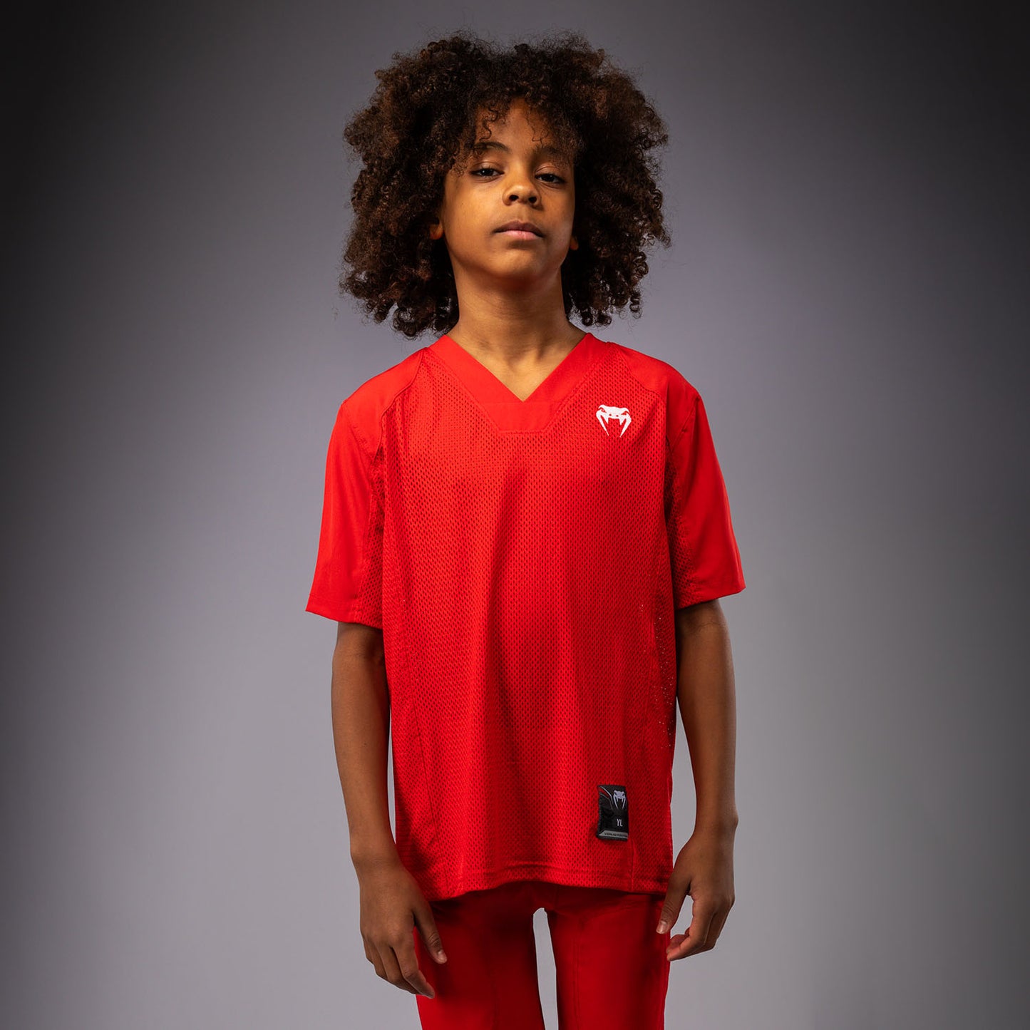 Футболка для футбола с коротким рукавом Venum Elite Kids - Красный