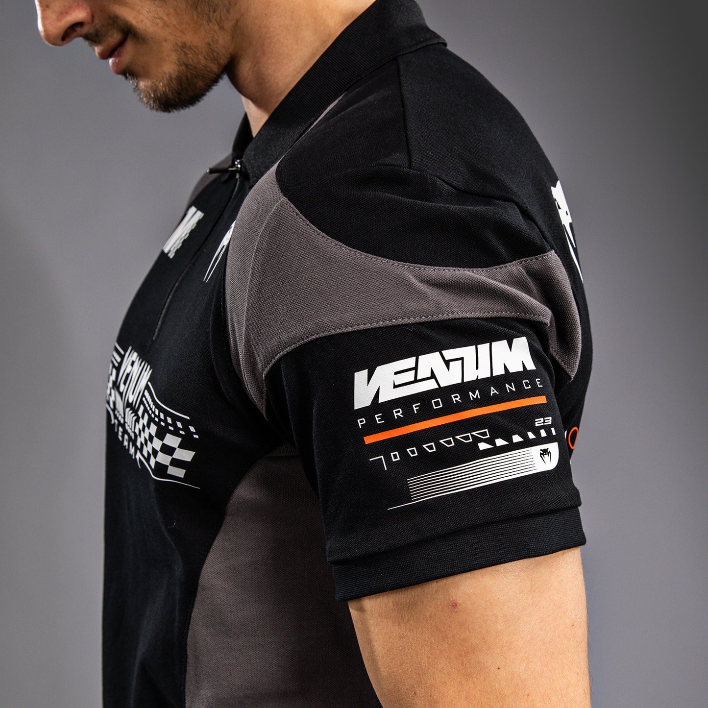 Поло Venum Motorsport Из Хлопка - Глубокий Черный