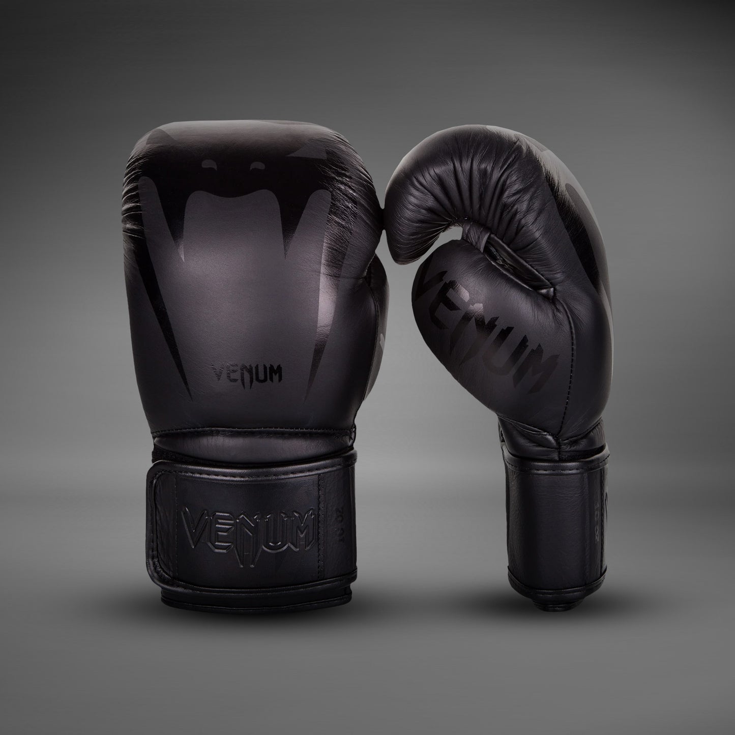 Боксерские перчатки Venum Giant 3.0 - Кожа Наппа - Черный/Черный