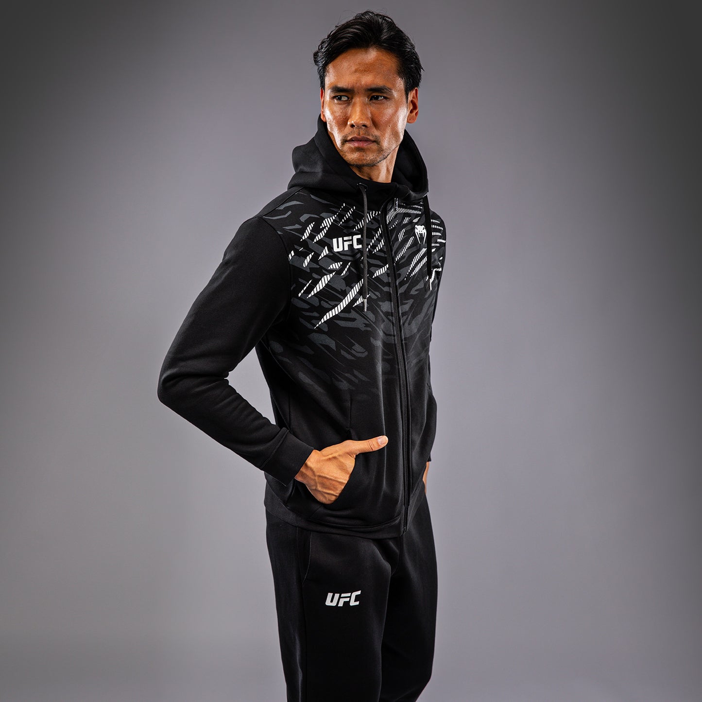 Толстовка UFC Fusion by Venum Replica на молнии для мужчин - Black
