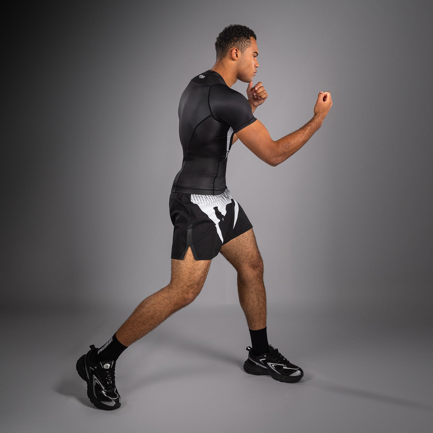 Рашгарды Venum No Gi - Чёрный/Белый