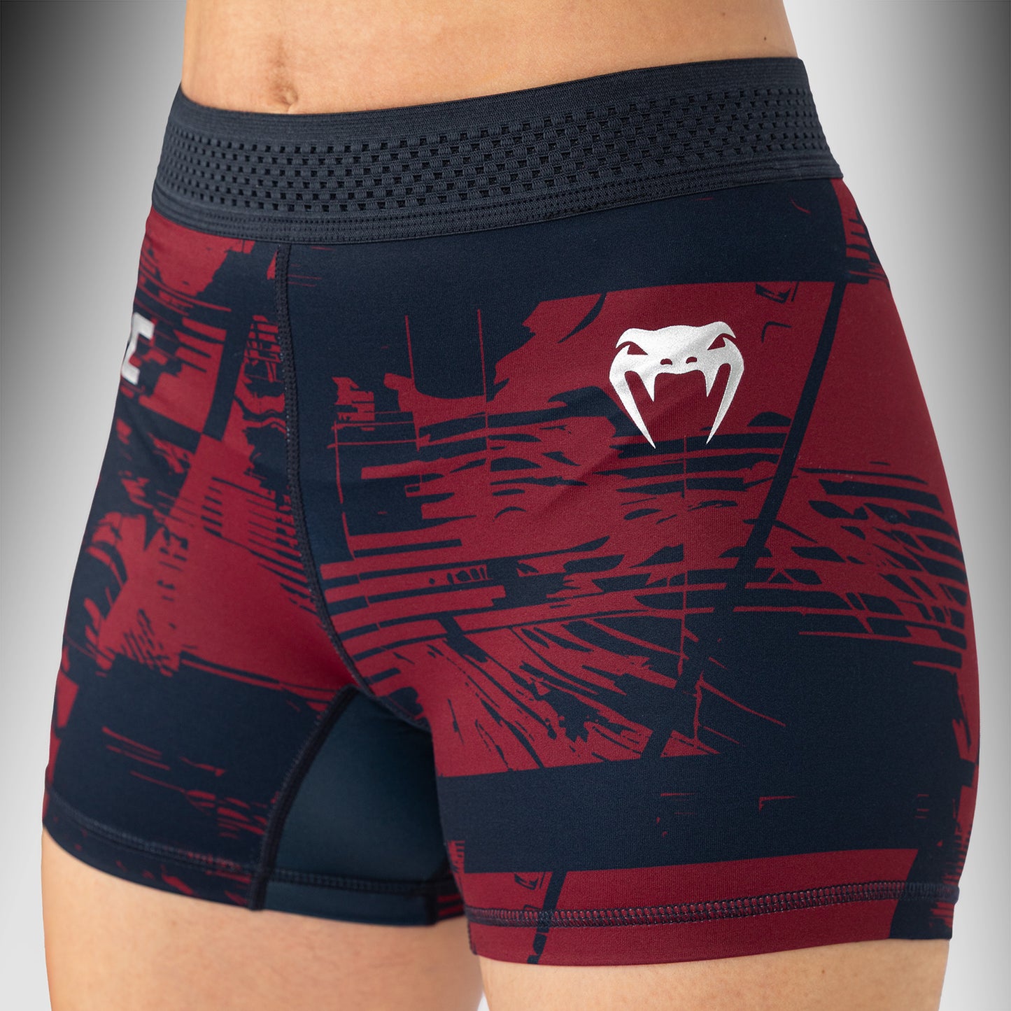 UFC Zenith by Venum Authentic Fight Week Шорты Vale Tudo Performance Женские - Темно-синий/бордовый/серебристый