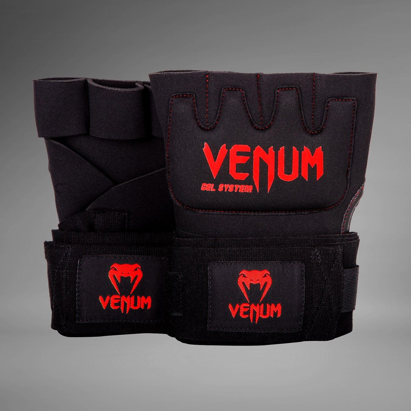 Venum Gel Kontact быстрые обмотки - черный/красный