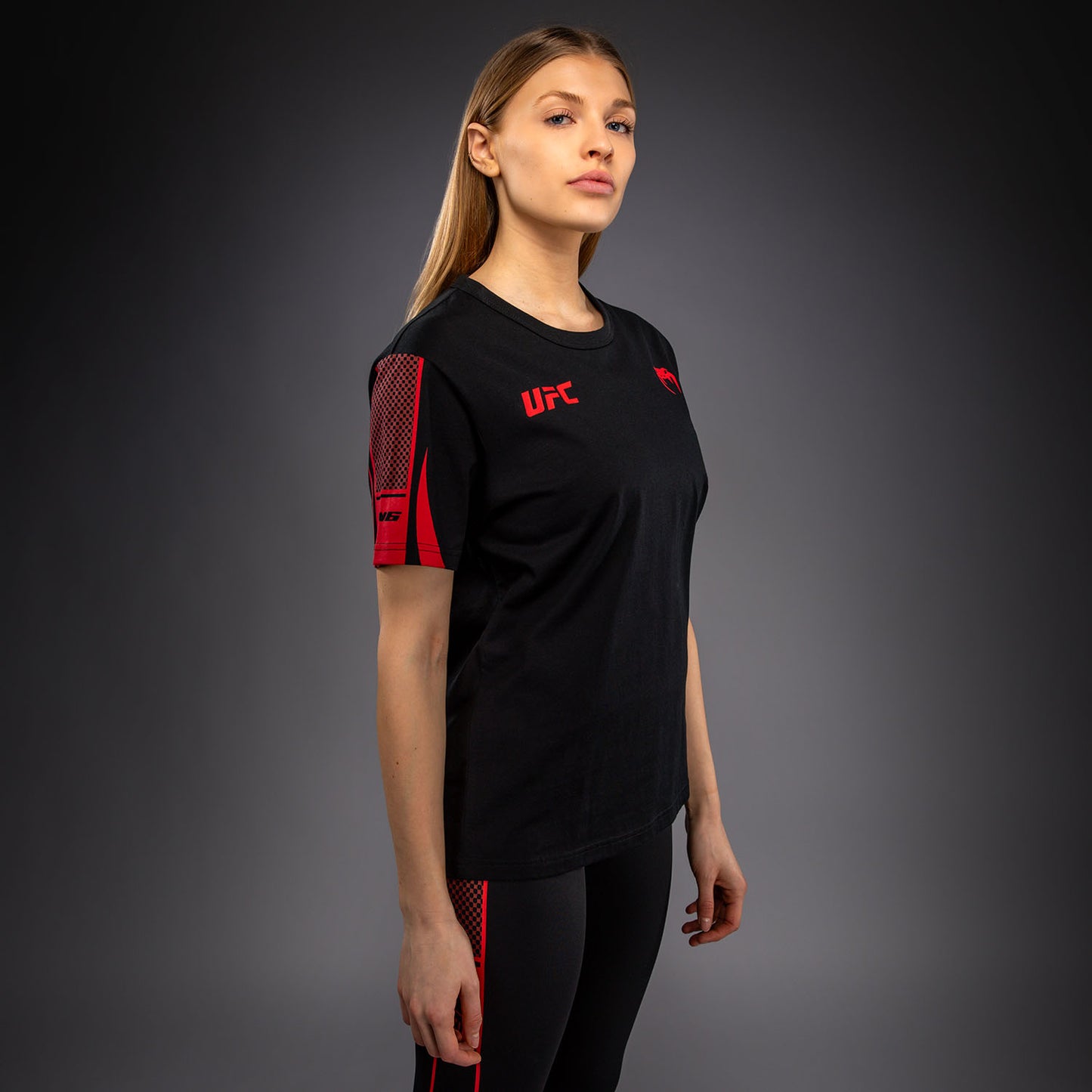 Женская футболка с коротким рукавом Venum UFC Unity by Venum Authentic Fight Week - Чёрный