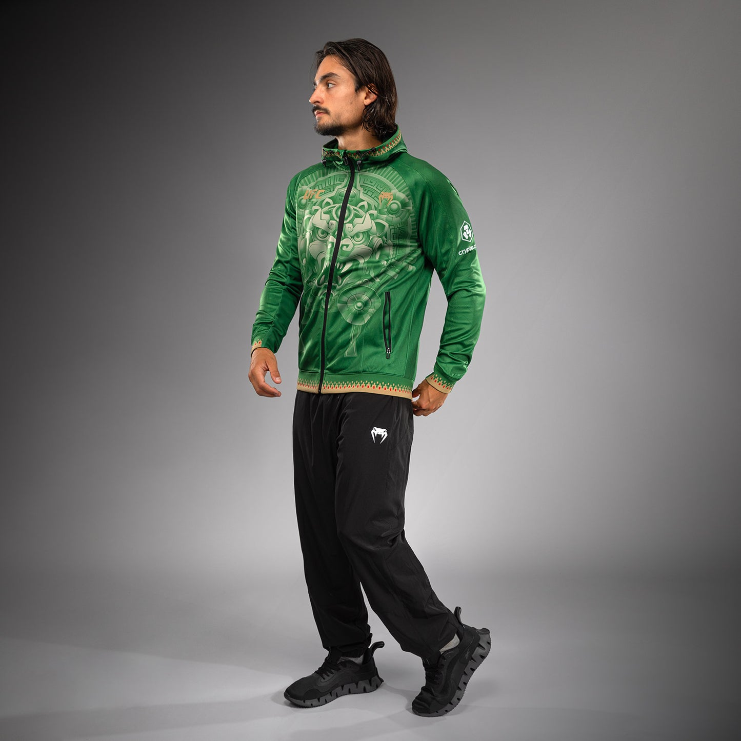 Noche UFC 2.0 By Venum Authentic Fight Night Толстовка с капюшоном - Зеленый