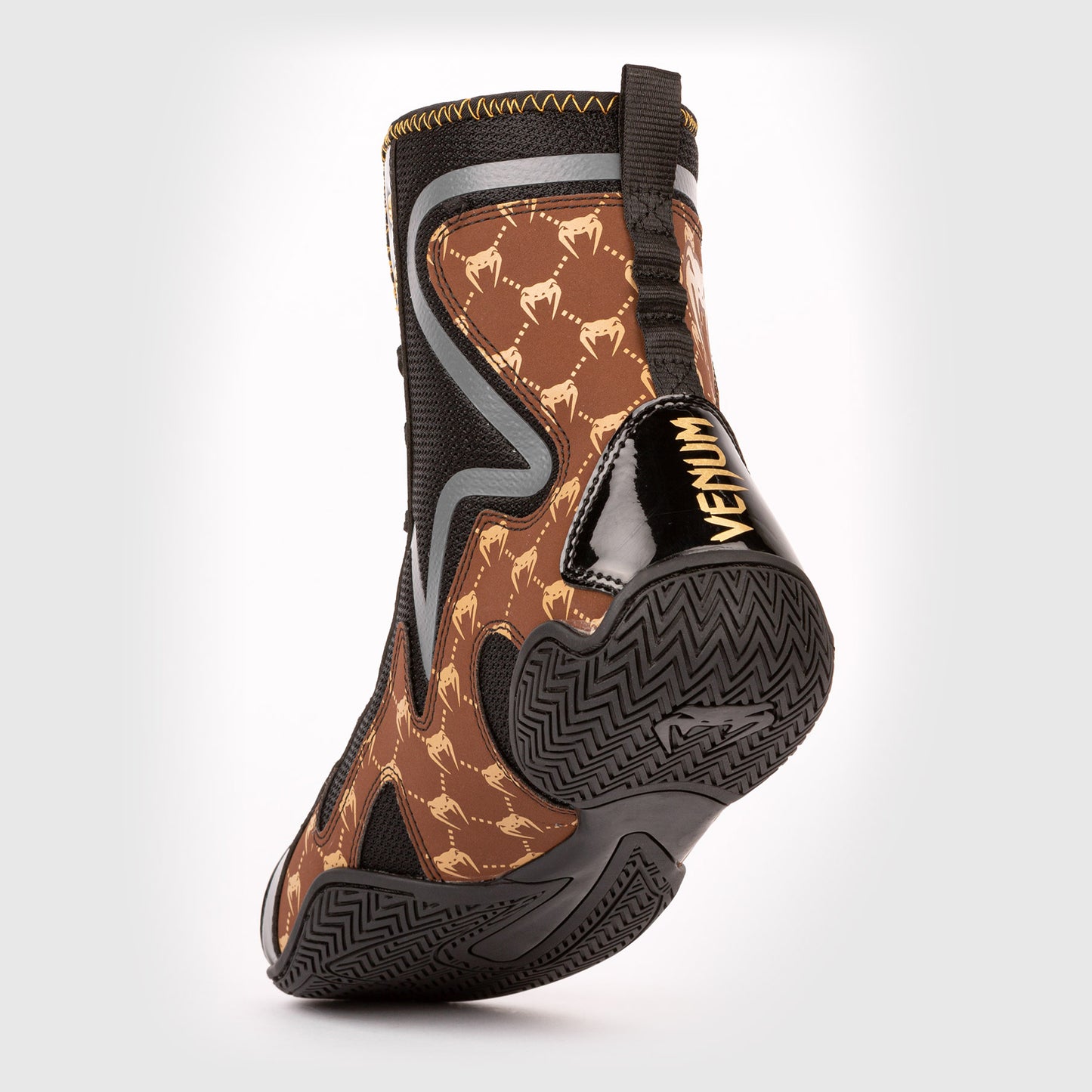 Боксерки Venum Elite Evo Monogram  - черный/коричневый