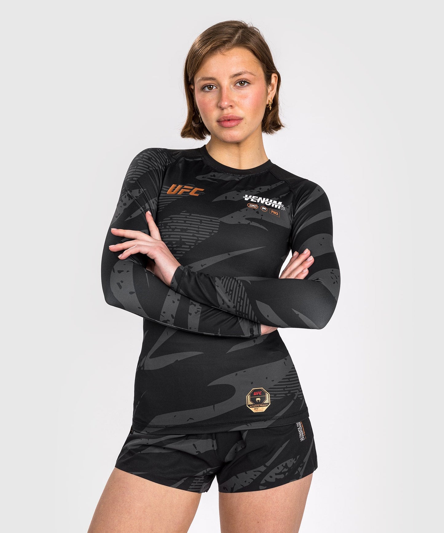Длинный Рашгард Для Женщин UFC Adrenaline By Venum Fight Week - Urban Camo