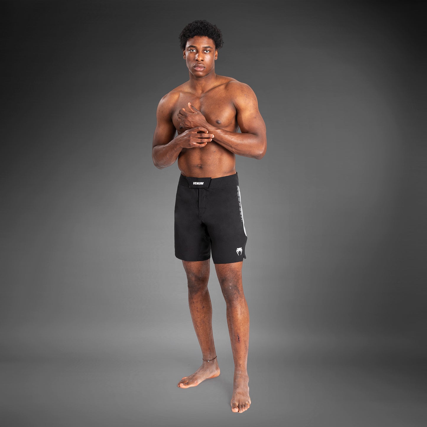 Венум Темпест Мужские Шорты Для Боя - Черный/Серый