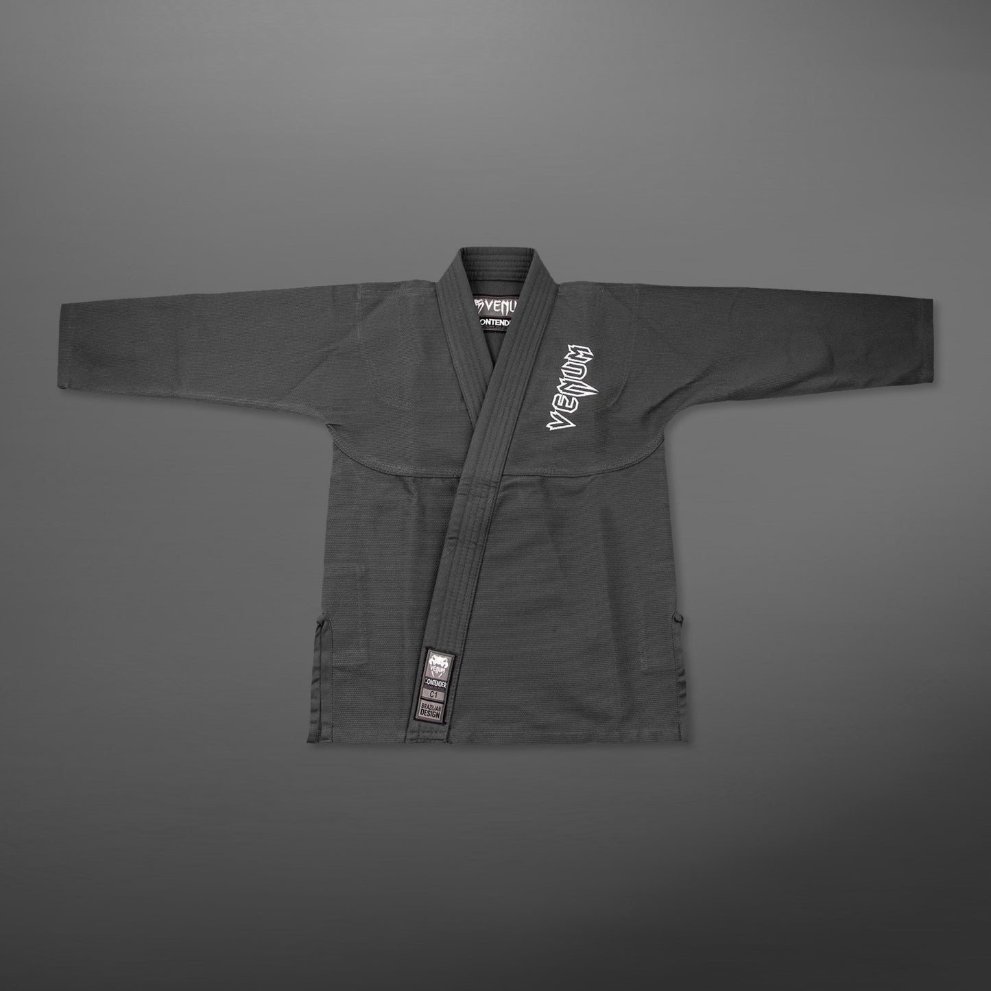 BJJ Gi (в комплекте бесплатный белый пояс) - серый Venum Contender Kids