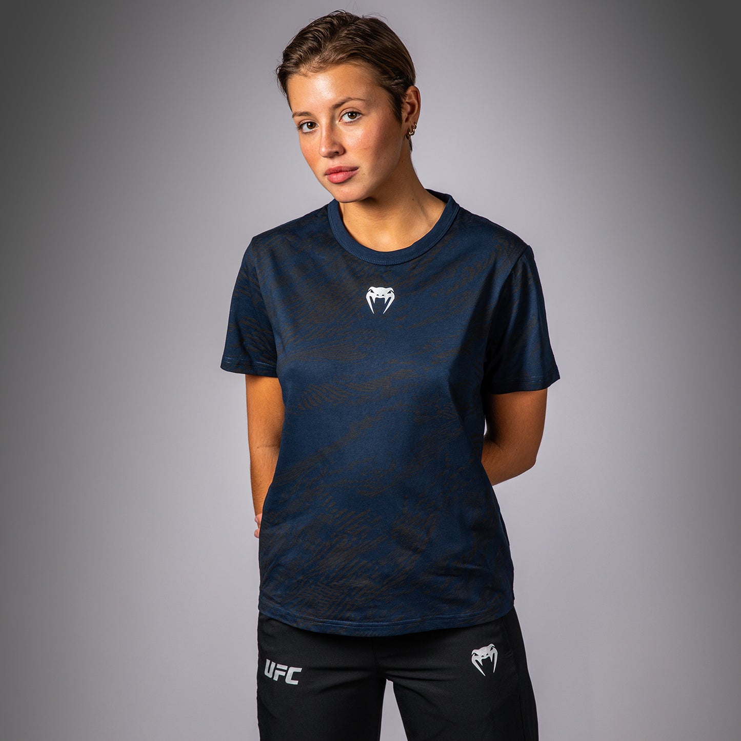 Футболка UFC Fusion by Venum Fight Week с коротким рукавом для женщин - Oceanic Blue