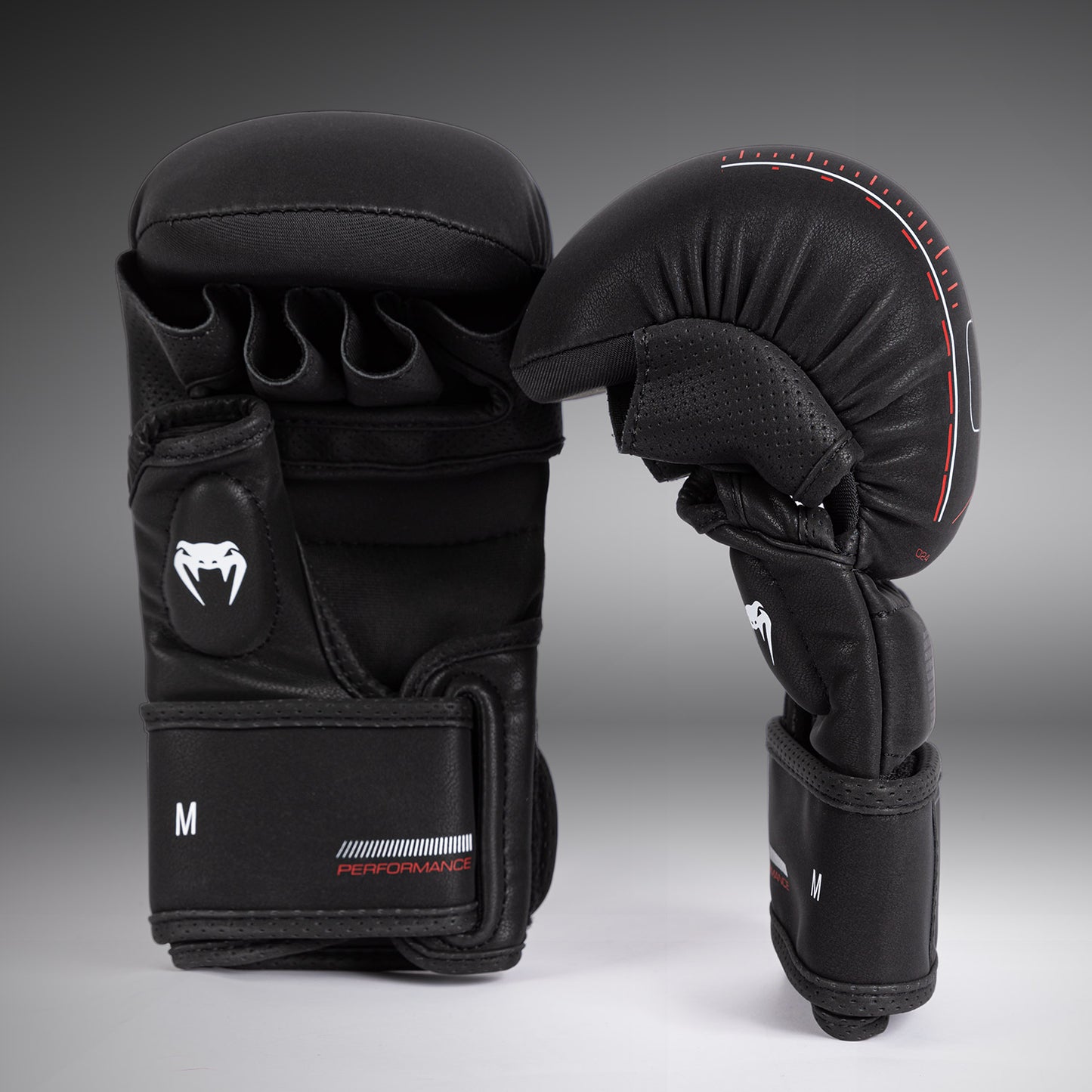 Venum Tactical XT Перчатки для спарринга MMA - черный/огненно-красный