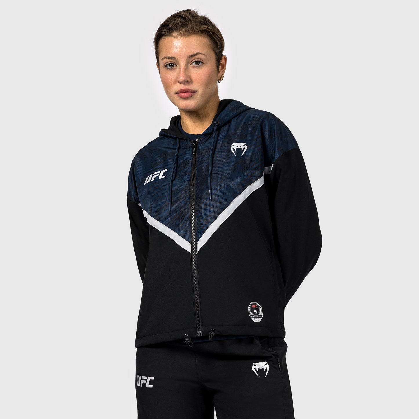 Толстовка UFC Fusion by Venum Fight Week на молнии для женщин - Oceanic Blue