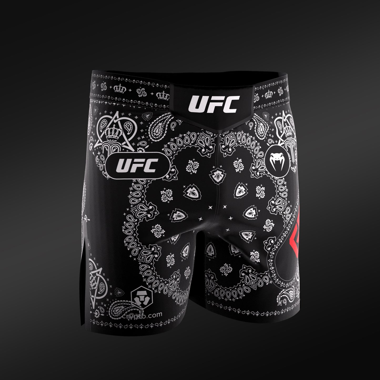 Мужские шорты для Vale Tudo UFC Adrenaline Unrivaled by Venum King Green - чёрные
