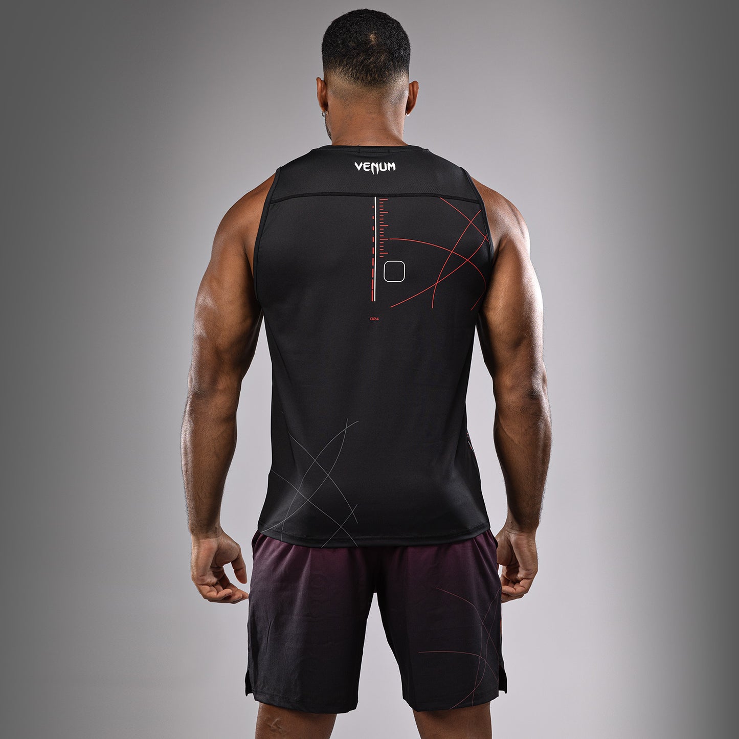 Venum Tactical XT  Мужская майка Dry Tech Tank Top - черный/огненно-красный